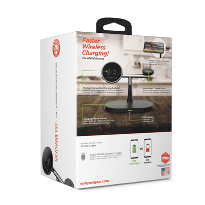 HyperGear MaxCharge Pro 3-in-1 Magsafe Charging Stand
