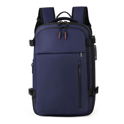 Vacuum-Sealed Travel Backpack — Compression, USB Charging Port