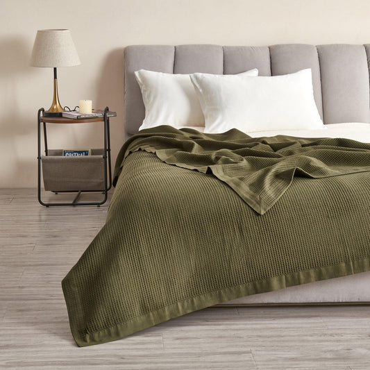 100% cotton waffle weave blanket from the Hazel collection