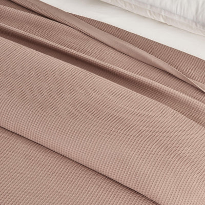 100% Cotton Small Waffle Weave Blanket - Hazel Collection