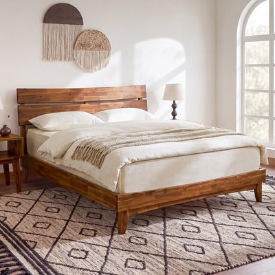 Aurora Solid Wood Bed Frame