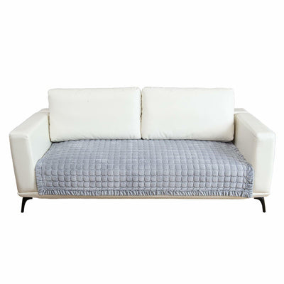 TAOMOCASTL Velvet Sectional Couch Cover Non Slip Sofa Protector Gray 36x36