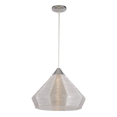 Trans Globe PND-961 One Light Pendant, Polished Chrome Finish